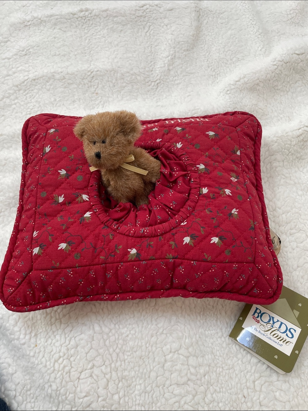 Boyds Bears Vintage Bella Rosa Friendship pillow